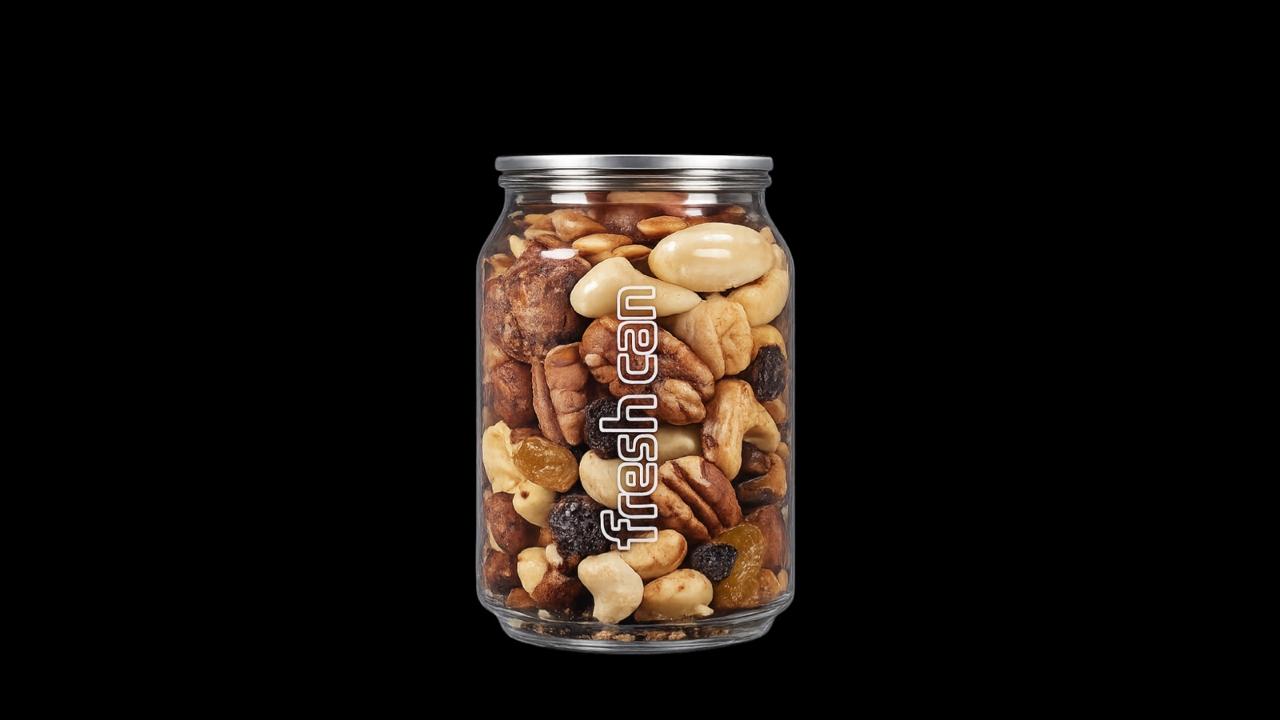 Snacks e castanhas FreshCan